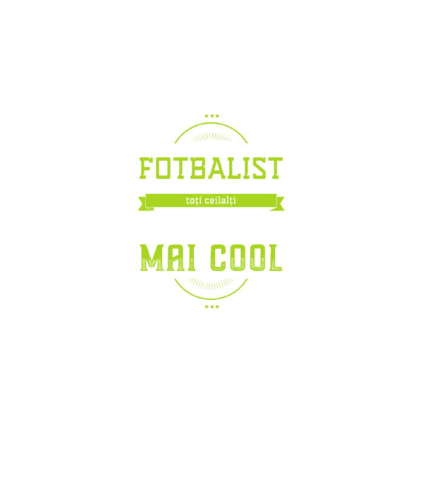 sunt fotbalist, la fel ca toți ceilalți, dar mult mai cool model negru pe tricou