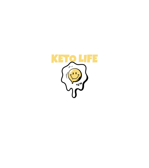 HAPPY KETO LIFE model negru pe tricou