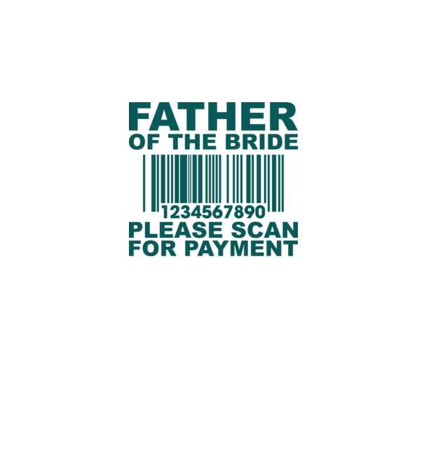 Father of the bride model alb pe tricou