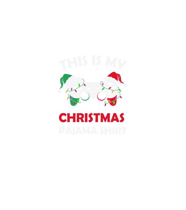 This is my christmas pajama model negru pe tricou