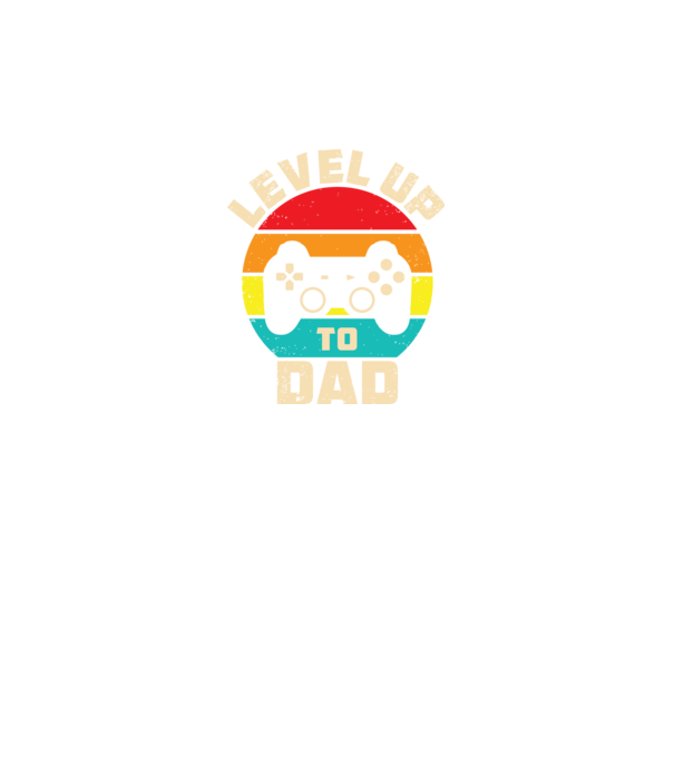 Level Up Dad model gri pe tricou
