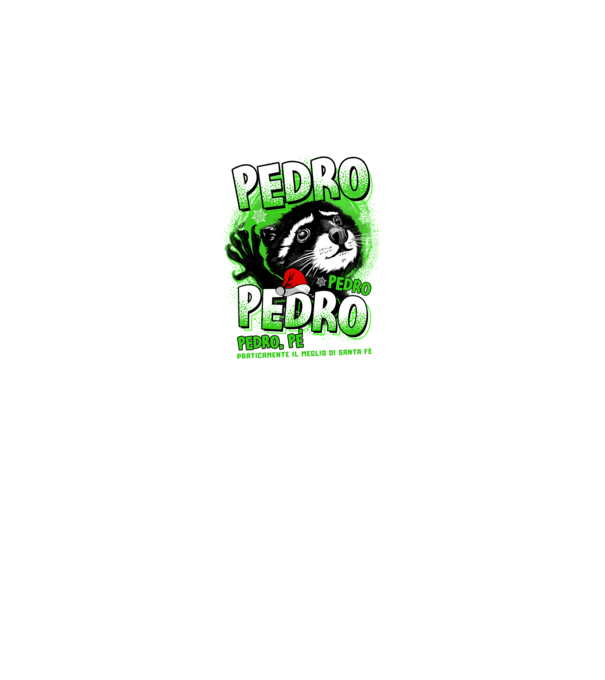 Pedro pedro christmas model negru pe tricou
