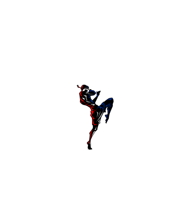 Muay Thai model negru pe tricou