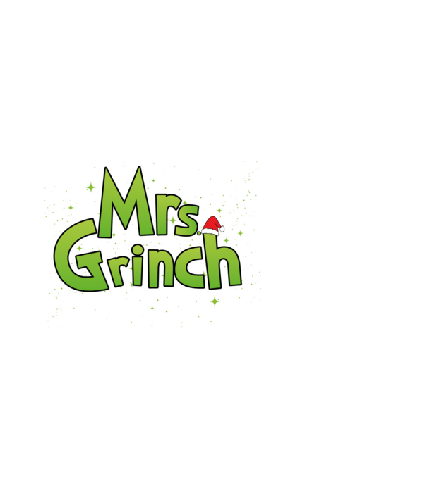 Grinch Family Mrs Grinch model negru pe tricou