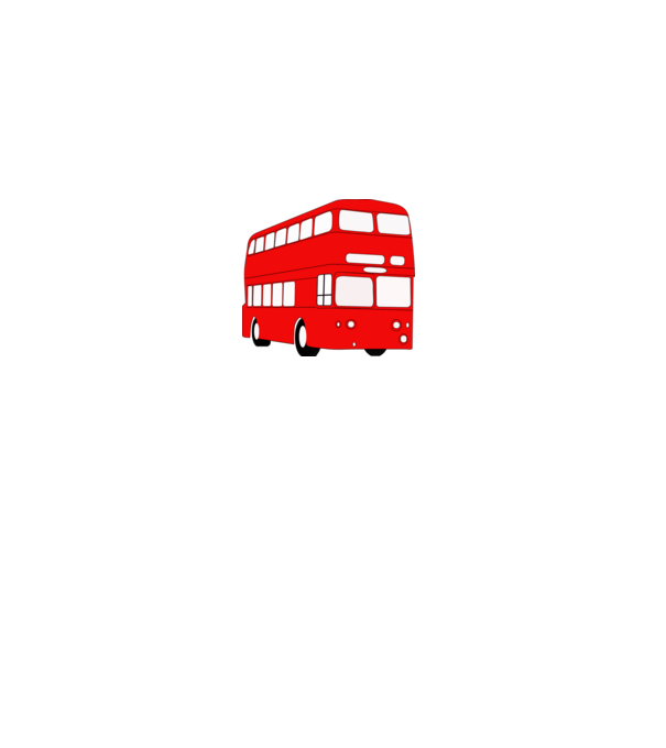 Autobuze model alb pe tricou