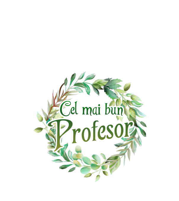 Cel mai bun profesor model alb pe tricou