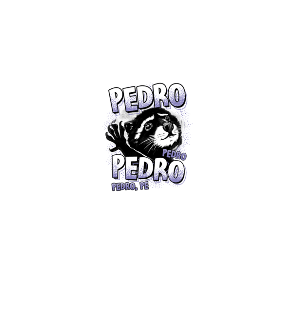 PEDRO PEDRO PEDRO model negru pe tricou