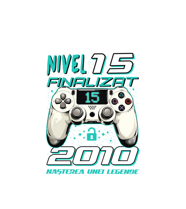 Nivel finalizat 15 2010 model alb pe tricou