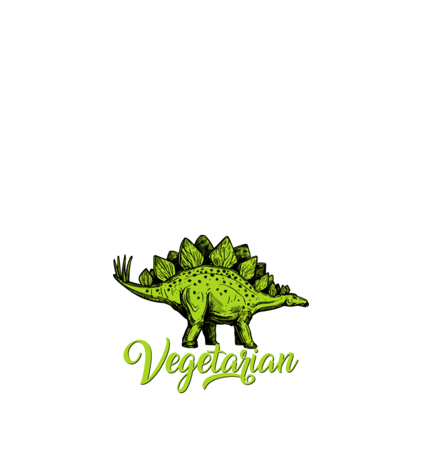 Vegetarian model alb pe tricou