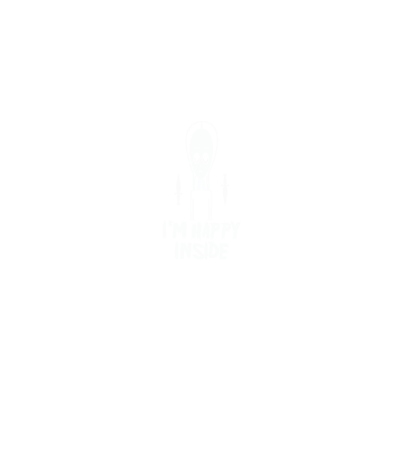 WEDNESDAY Happy inside model negru pe tricou