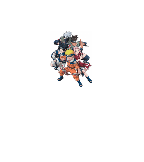 NARUTO model negru pe tricou