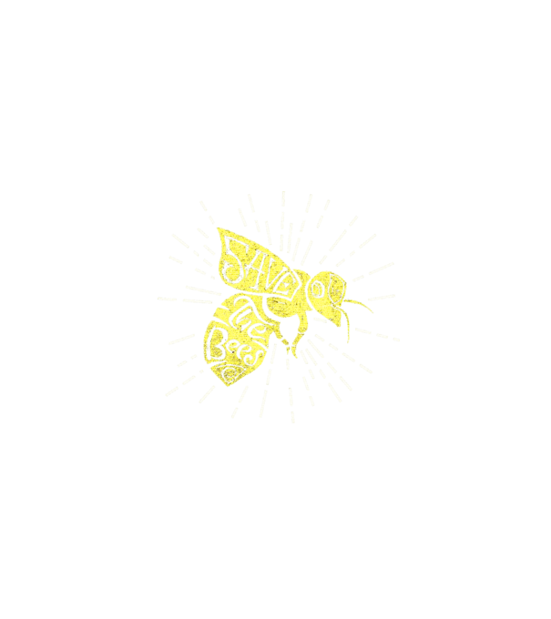Save the bees model negru pe tricou