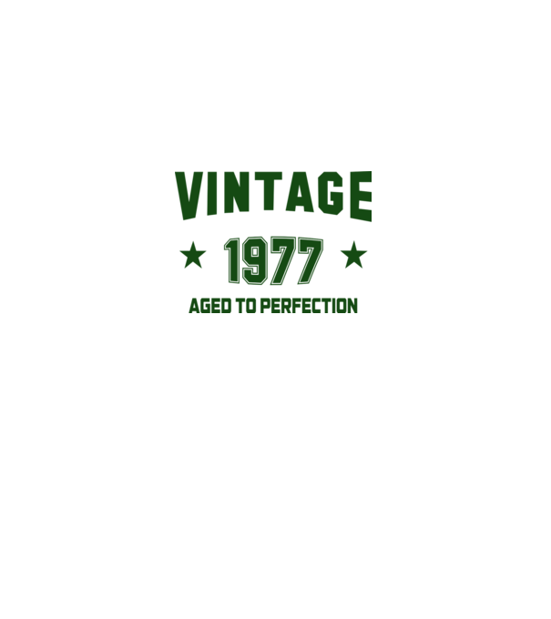 Vintage - 1977 model alb pe tricou