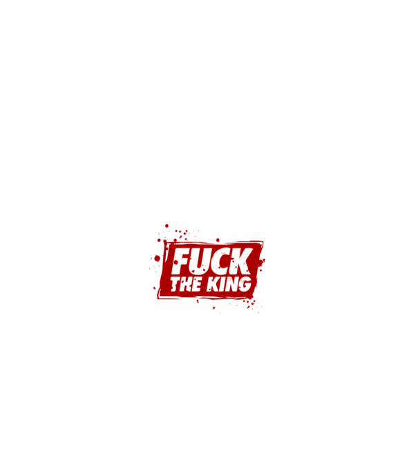 Fuck the king model negru pe tricou