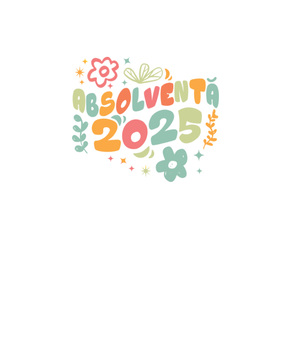 Absolventă 2025 model negru pe tricou