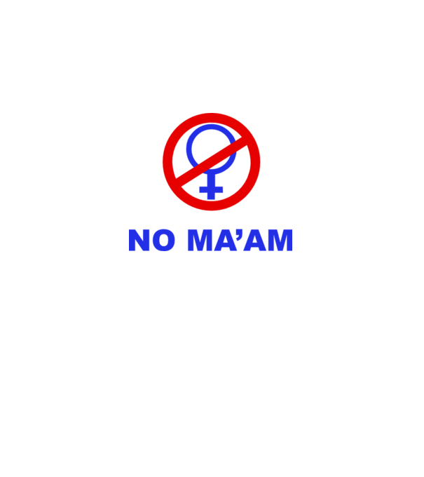 No maam eleje model alb pe tricou