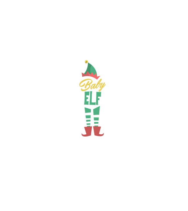 Elf family baby model alb pe tricou