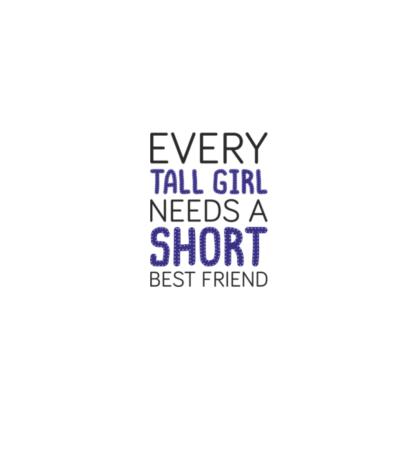 Short Freind model alb pe tricou