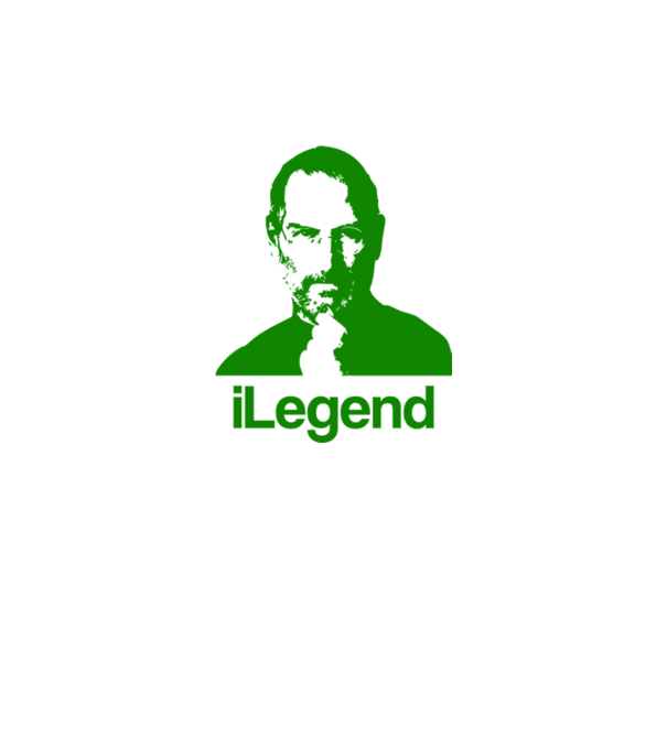 iLegend Steve Jobs model galben neon pe tricou
