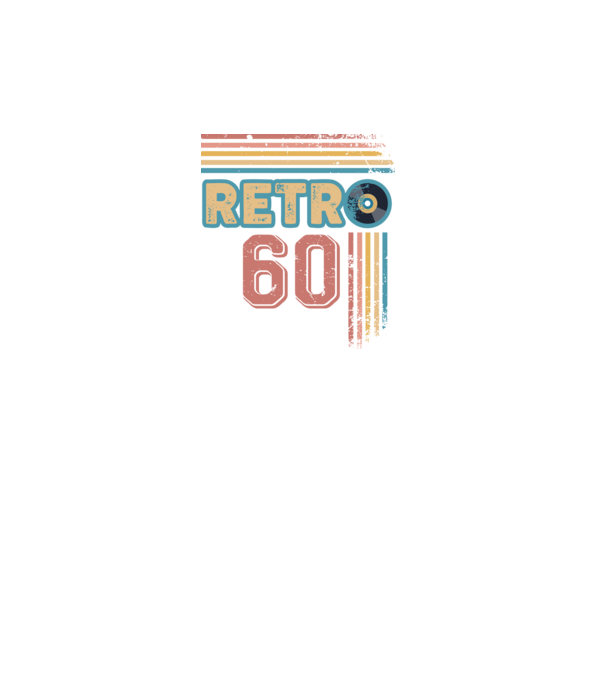 Retro 60 Birthday model alb pe tricou