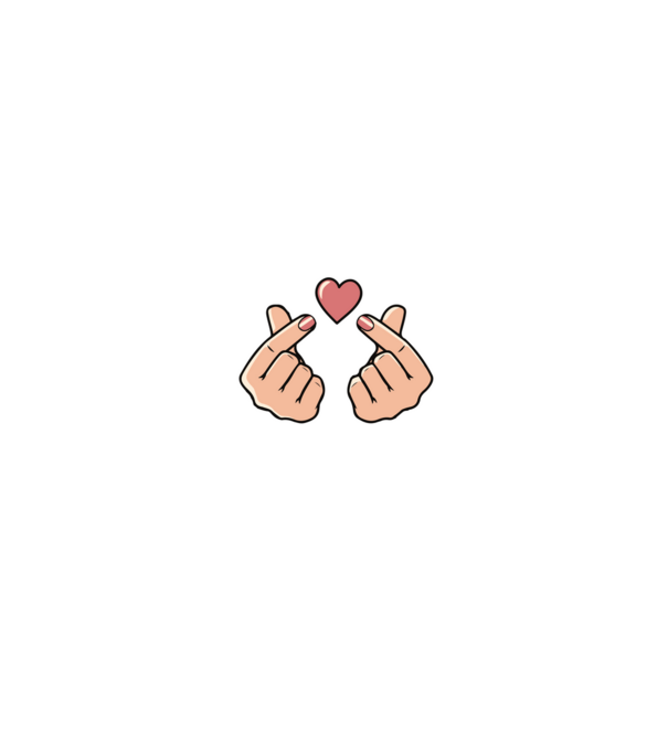 Kpop heartbeat model negru pe tricou