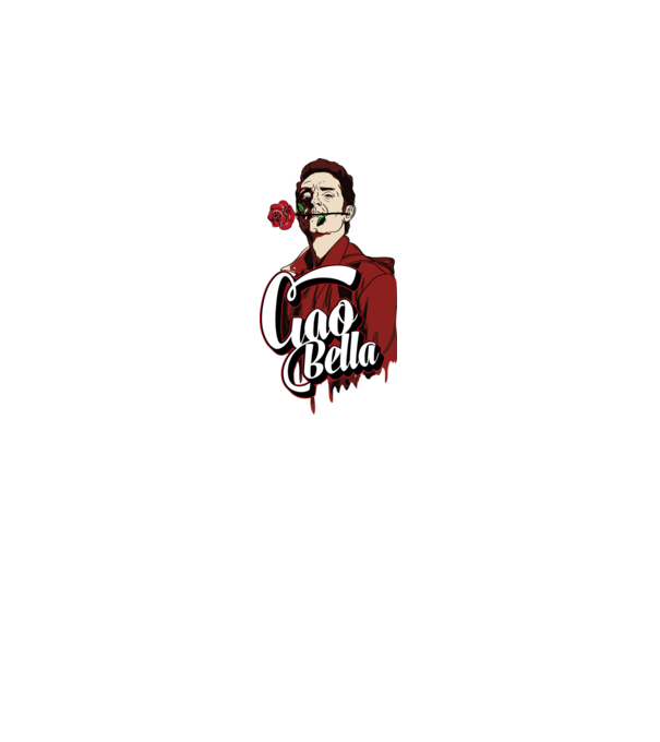 ciao bella berlin rose model negru pe tricou