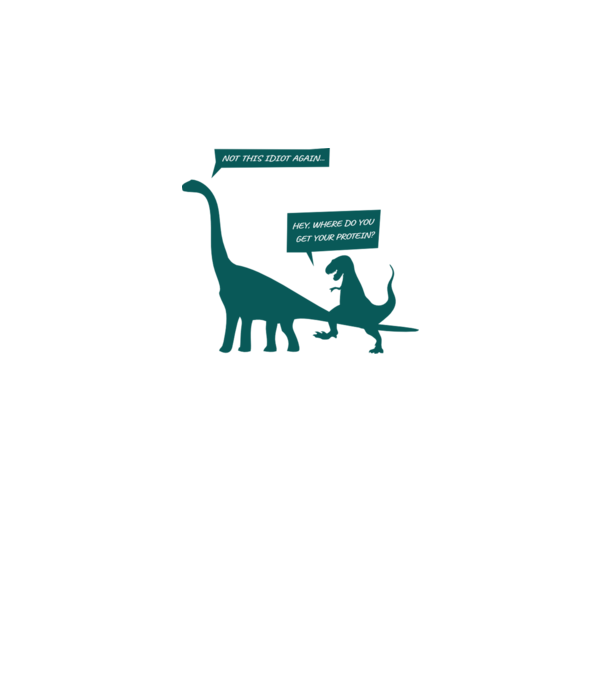 idiot dinosaur vegan model gri pe tricou