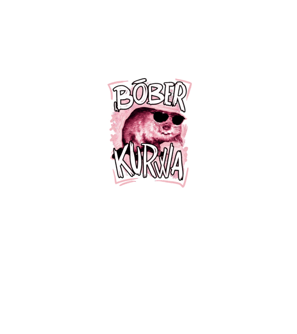 Bóber wtf model negru pe tricou