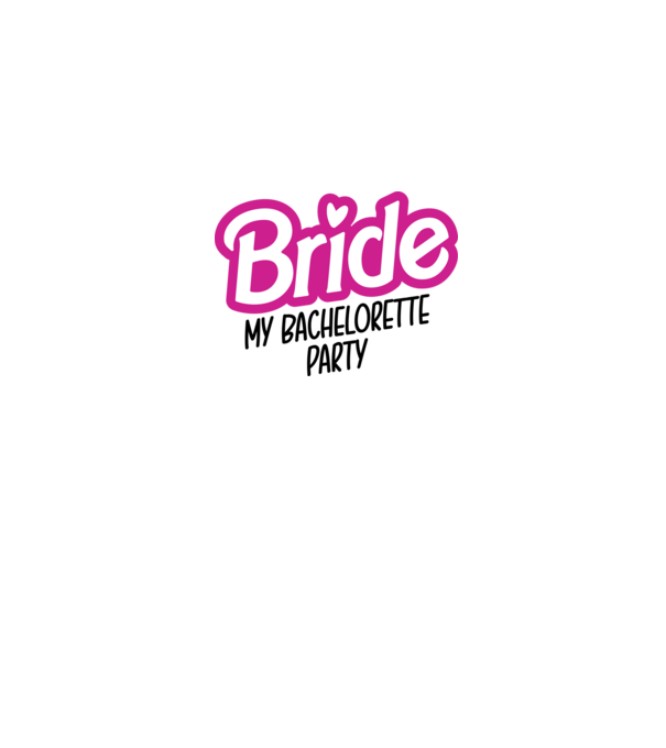Bride Barbie model alb pe tricou