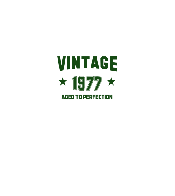 Vintage - 1977 model alb pe tricou