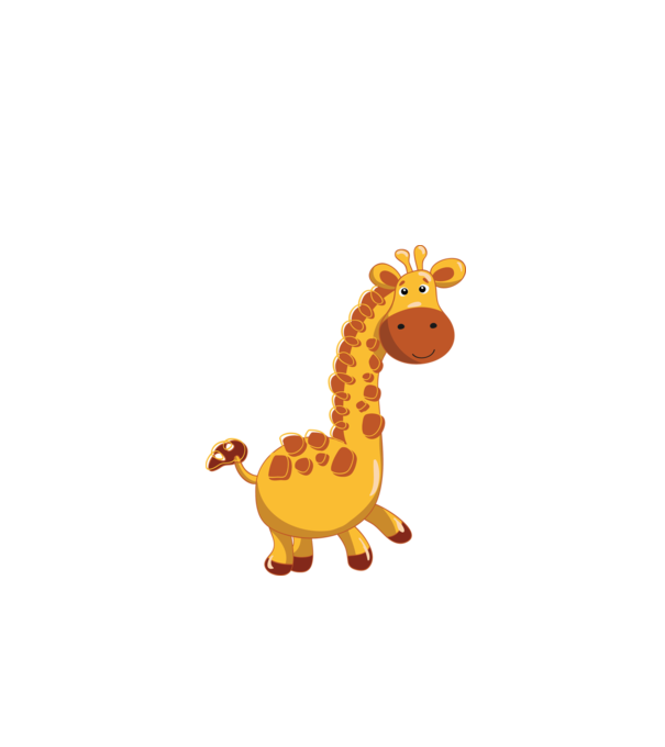 Cute giraffe model negru pe tricou