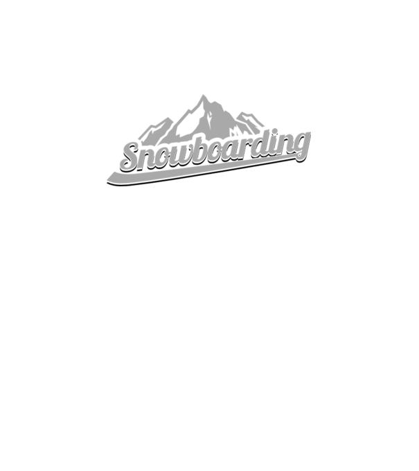 Snowboarding model alb pe tricou