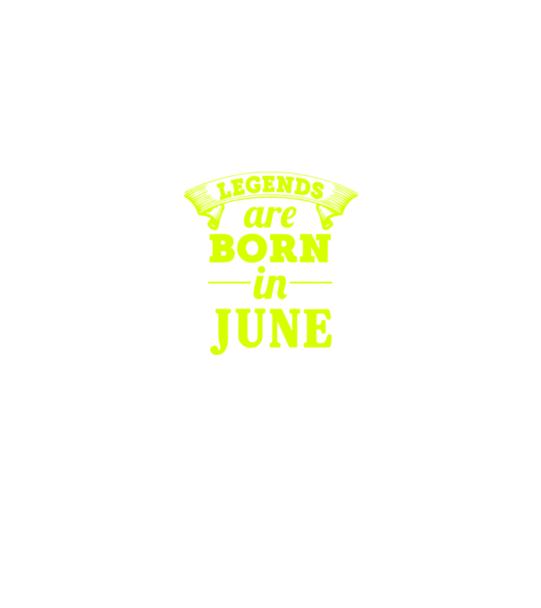 Legends are born in June model negru pe tricou
