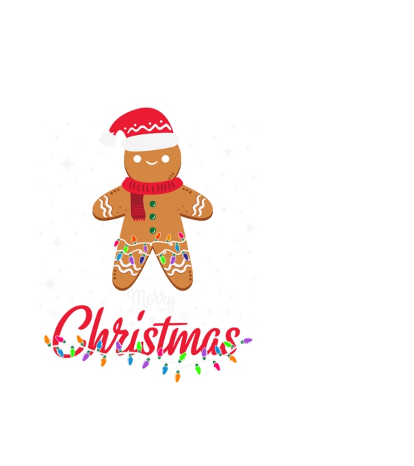 Merry christmas cookie model alb pe tricou