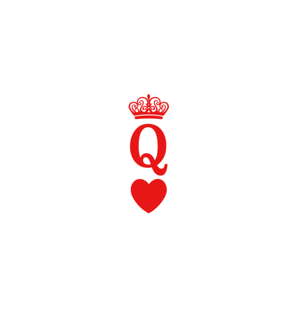 Queen model alb pe tricou