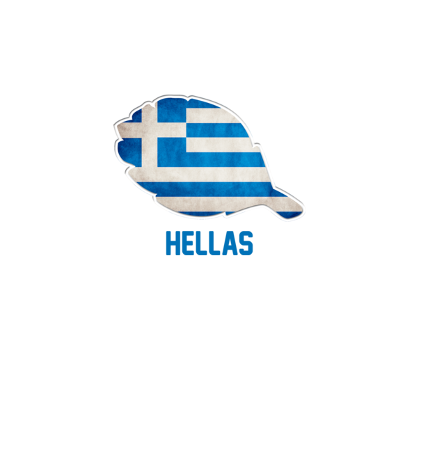 Steag grecesc model alb pe tricou