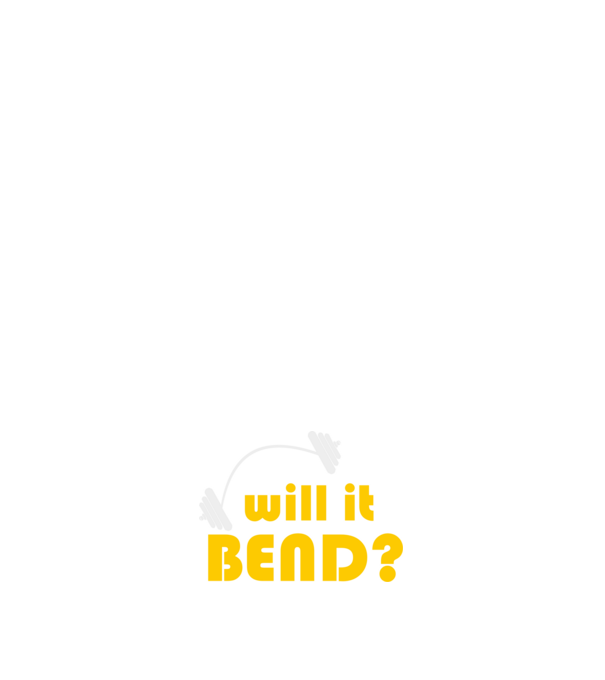 Will it bend model negru pe tricou