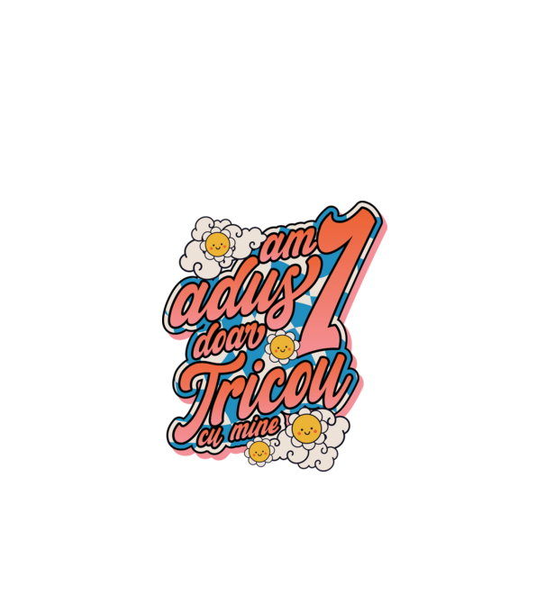 Am adus doar un tricou cu mine! model verde de măr pe tricou