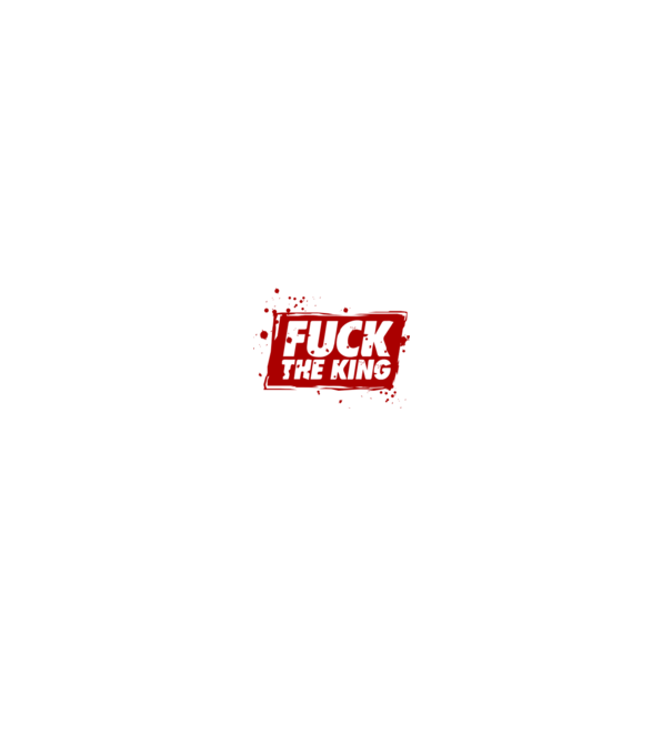 Fuck the king model gri închis pe tricou