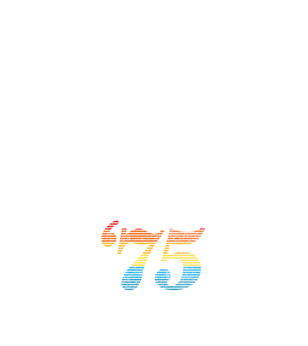 Retro Birthday 1975 model alb pe tricou