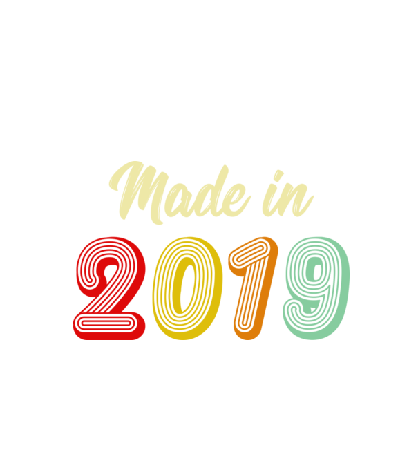 made in 2019 retro model negru pe tricou