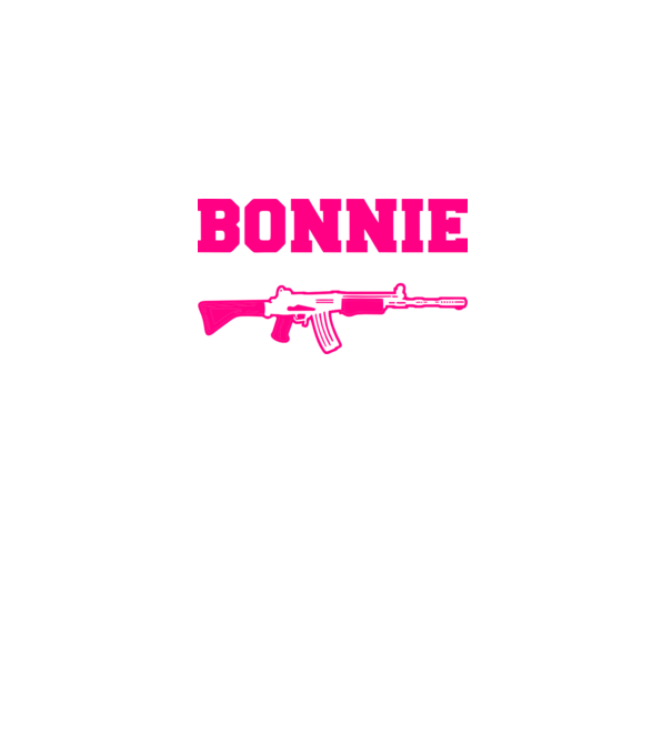 Bonnie model alb pe tricou