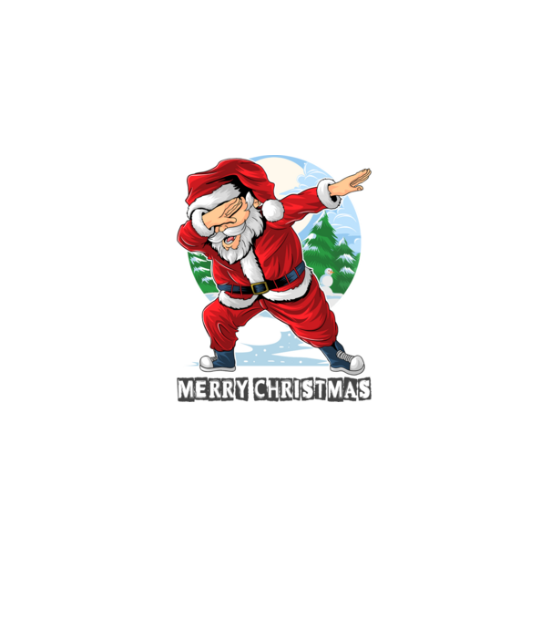 Santa merry christmas model alb pe tricou