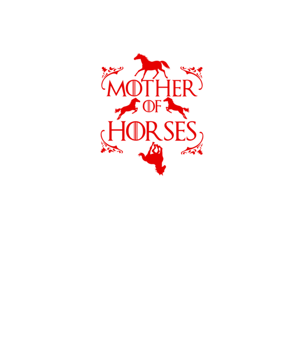 Mother of Horses model negru pe tricou
