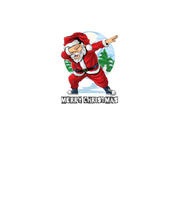 Santa merry christmas model alb pe tricou