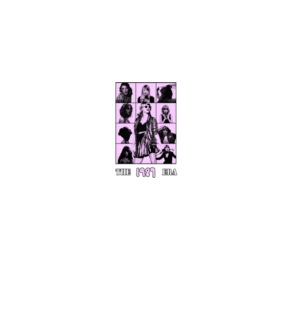 Taylor Swift ERAS lilac model negru pe tricou