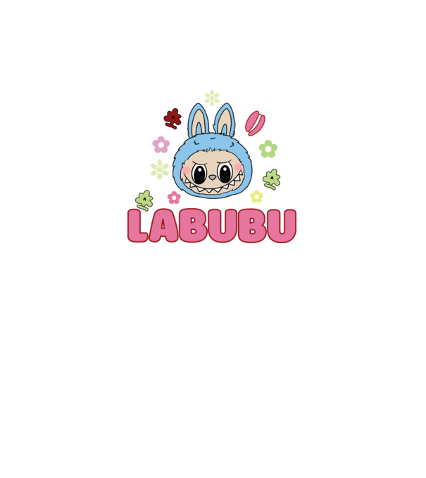 Labubu model kaki pe tricou