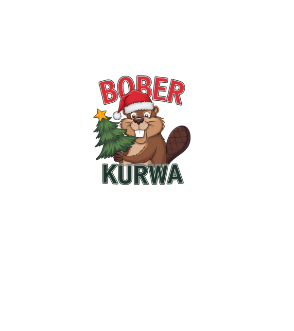 Bober kurwa Christmas model roz deschis pe tricou