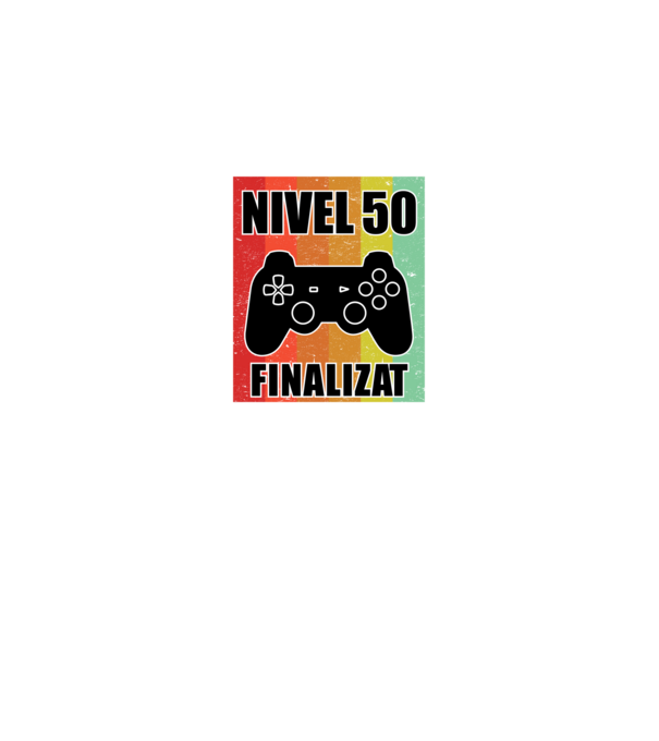 Nivel 50 finalizat model negru pe tricou
