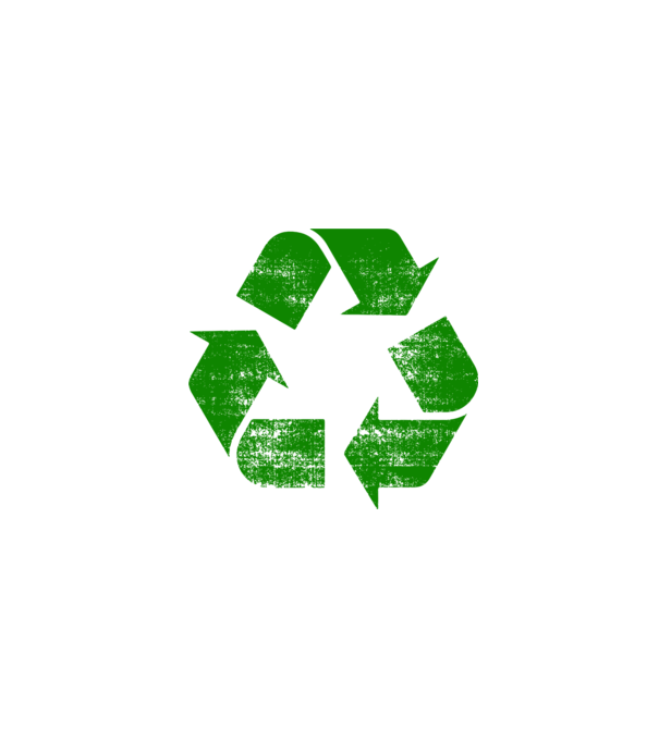 RECYCLE model negru pe tricou